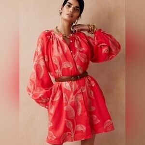 Banana Republic NWT Embroidered Shirt Dress